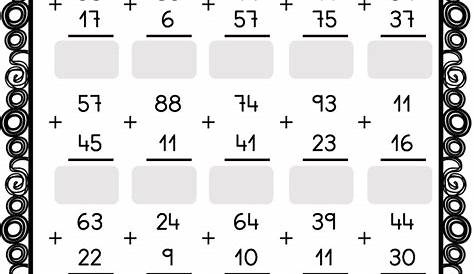 Nuevas fichas para repasar sumas: una, dos y tres cifras con SOLUCIONES