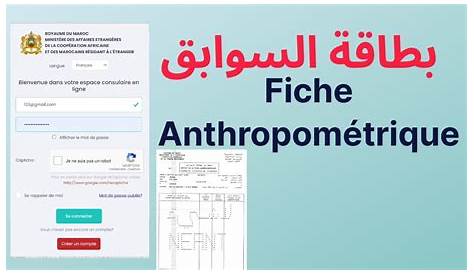 Fiche Anthropometrique Maroc 2018 Au DemaxDe