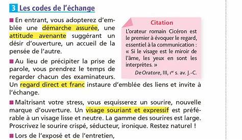 Fiche De Bac Francais Oral Français Revision 5 Conseils