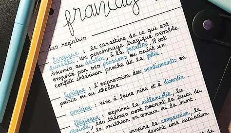 Fiche De Revision Francais Bac Planning Révision Français 1ère S