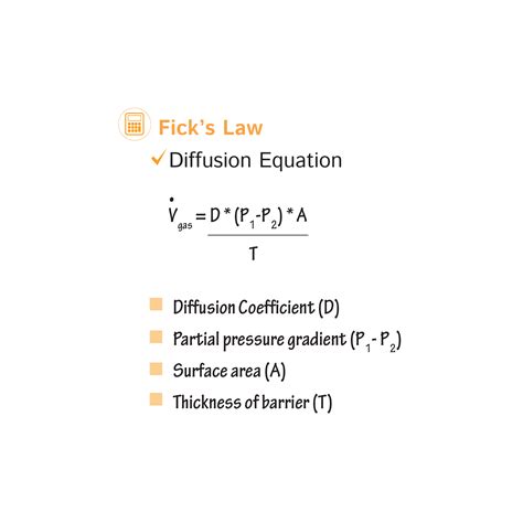 fick's law of diffusion equation