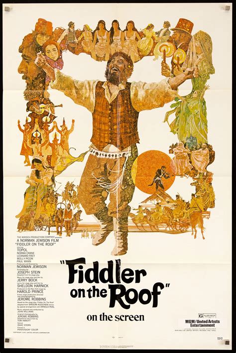 fiddler on the roof poster font