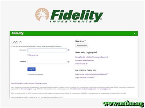 fidelity fund log in
