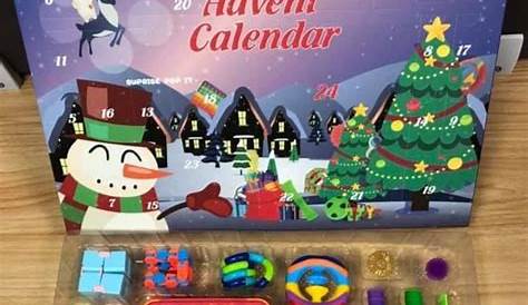 Fidget Toy Advent Calendar - Template Calendar Design