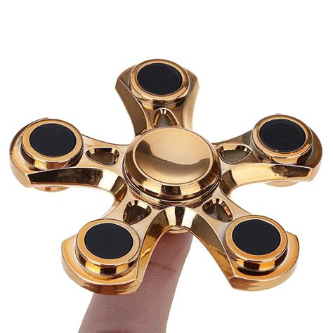 fidget spinner metal gold and silver