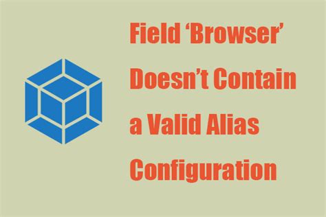Field &#039;Browser&#039; Doesn&#039;t Contain A Valid Alias Configuration Scss