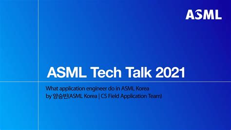 field applications engineer asml