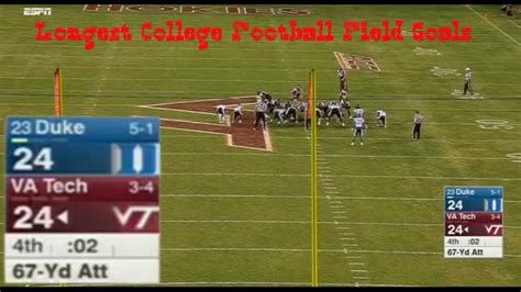 field goal in college football