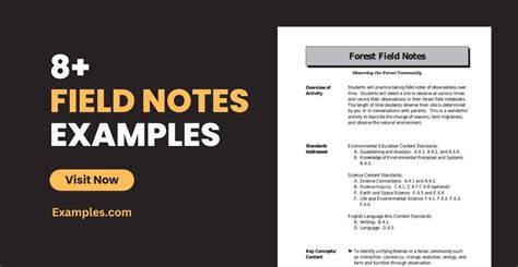 Field Notes In Research Example