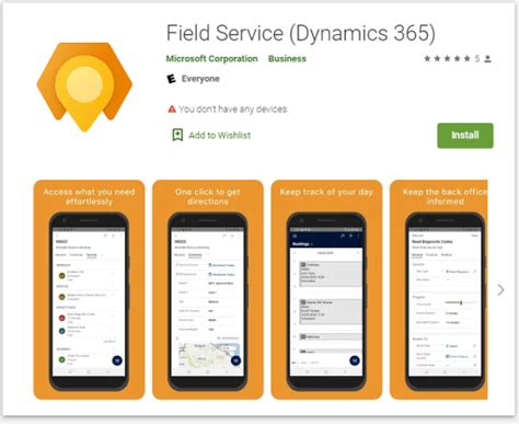 field service dynamics 365 app download