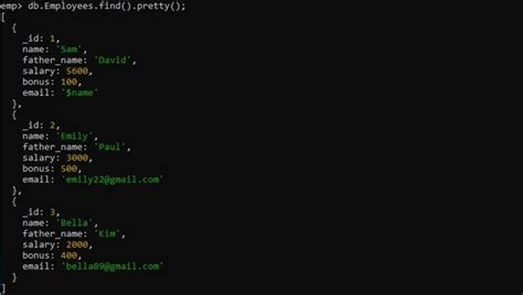 Field Set In Mongodb