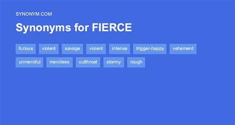 Fierce Synonym Words