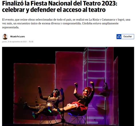 fiesta nacional del teatro 2023