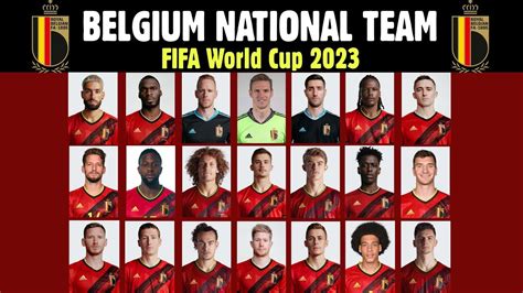 fifa 2023 starting squad for belgium
