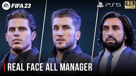 fifa 23 managers with real faces