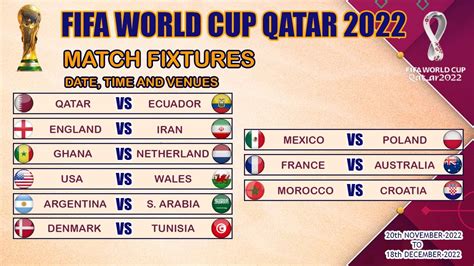 fifa fixture qatar 2022