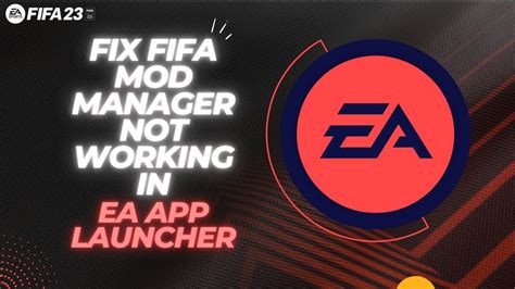 fifa mod manager not working