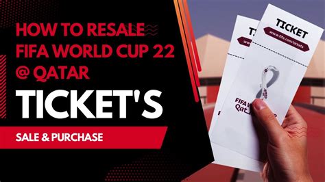 fifa tickets qatar 2022 resale