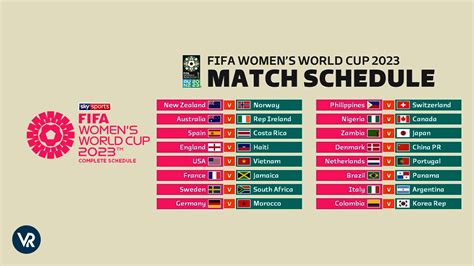 fifa women's world cup 2023 tv schedule uk