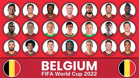 fifa world cup belgium football squad