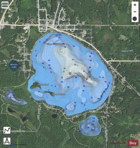 Fife Lake Depth Map