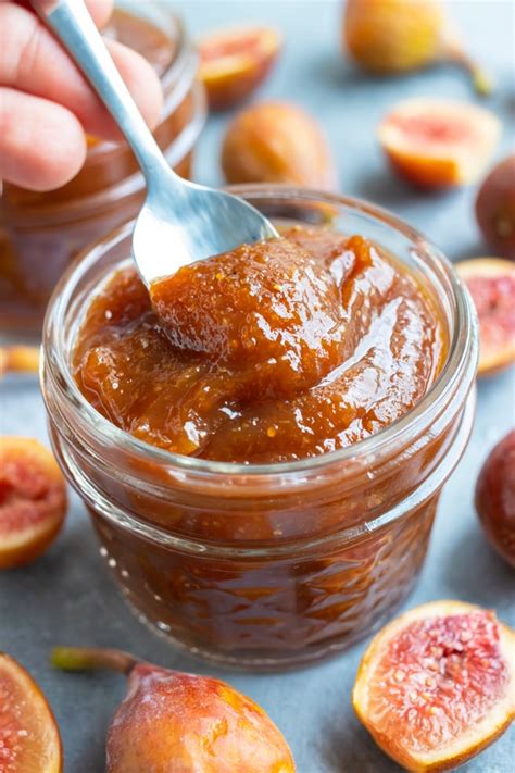 Simple Fig Jam is made with lemon juice and no added