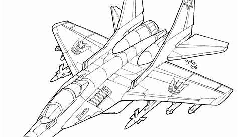 Jet (Fighter Jet) Coloring Pages - Free Printable Coloring Pages for Kids