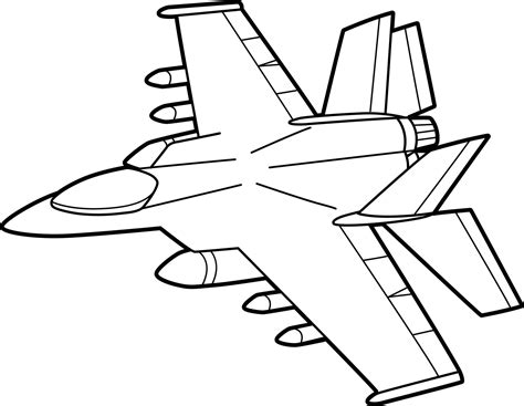 fighter jet coloring sheet