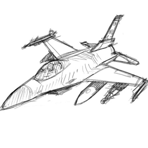 fighter jet plane drawing