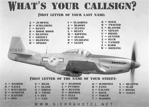 fighter pilot call signs