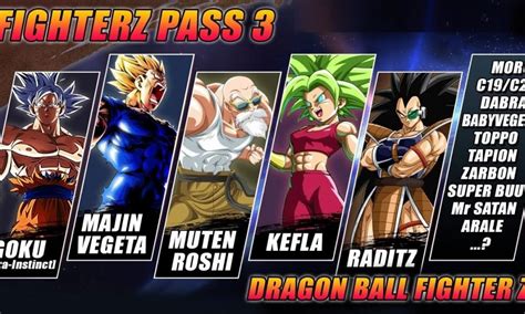 fighterz pass 3 characters