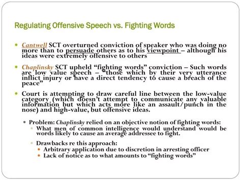 Fighting Words Speech Definition