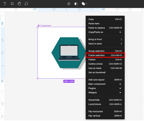 figma insert component into frame