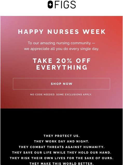figs nurses week discount