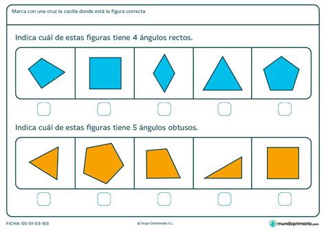 Fichas de Figuras geométricas para 3º de primaria Mundo Primaria