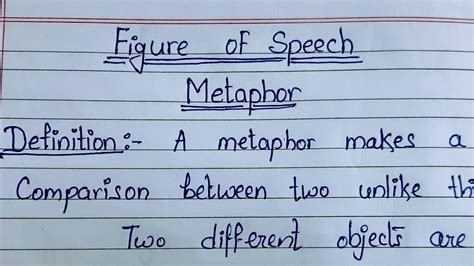 figure of speech examples with answers metaphor