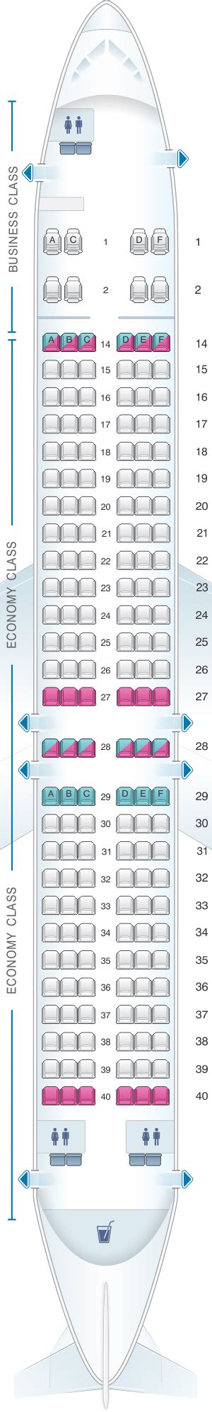 fiji airways 737-800 seat map