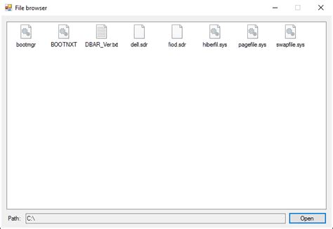 File Browser C#