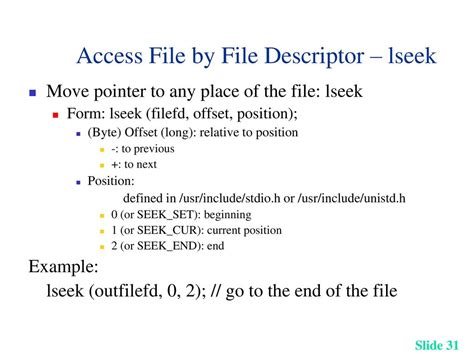 File Descriptor Get Current Position