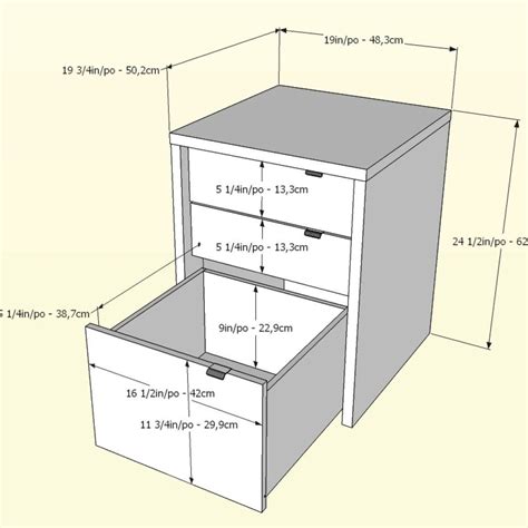 File Drawer Box Dimensions
