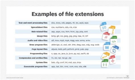 file extension examples in computer