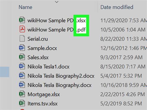 file extension examples pdf