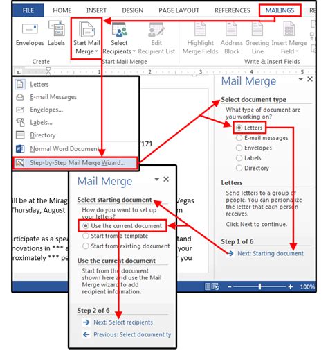 file extension of mail merge