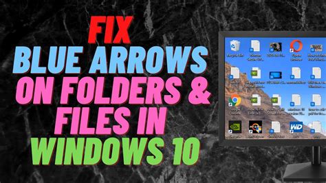 File Folder Blue Arrows