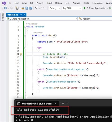 File Folder Delete C#
