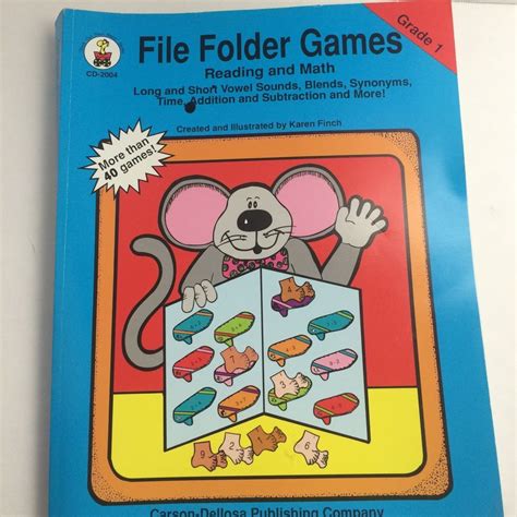 File Folder Games Reading And Math