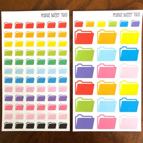 File Folder Stickers
