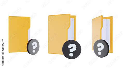 File Folder With A Question Mark