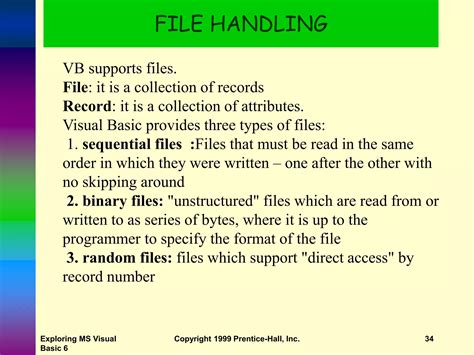 File Handling In Vb 6.0