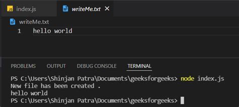 File Handling Node Js